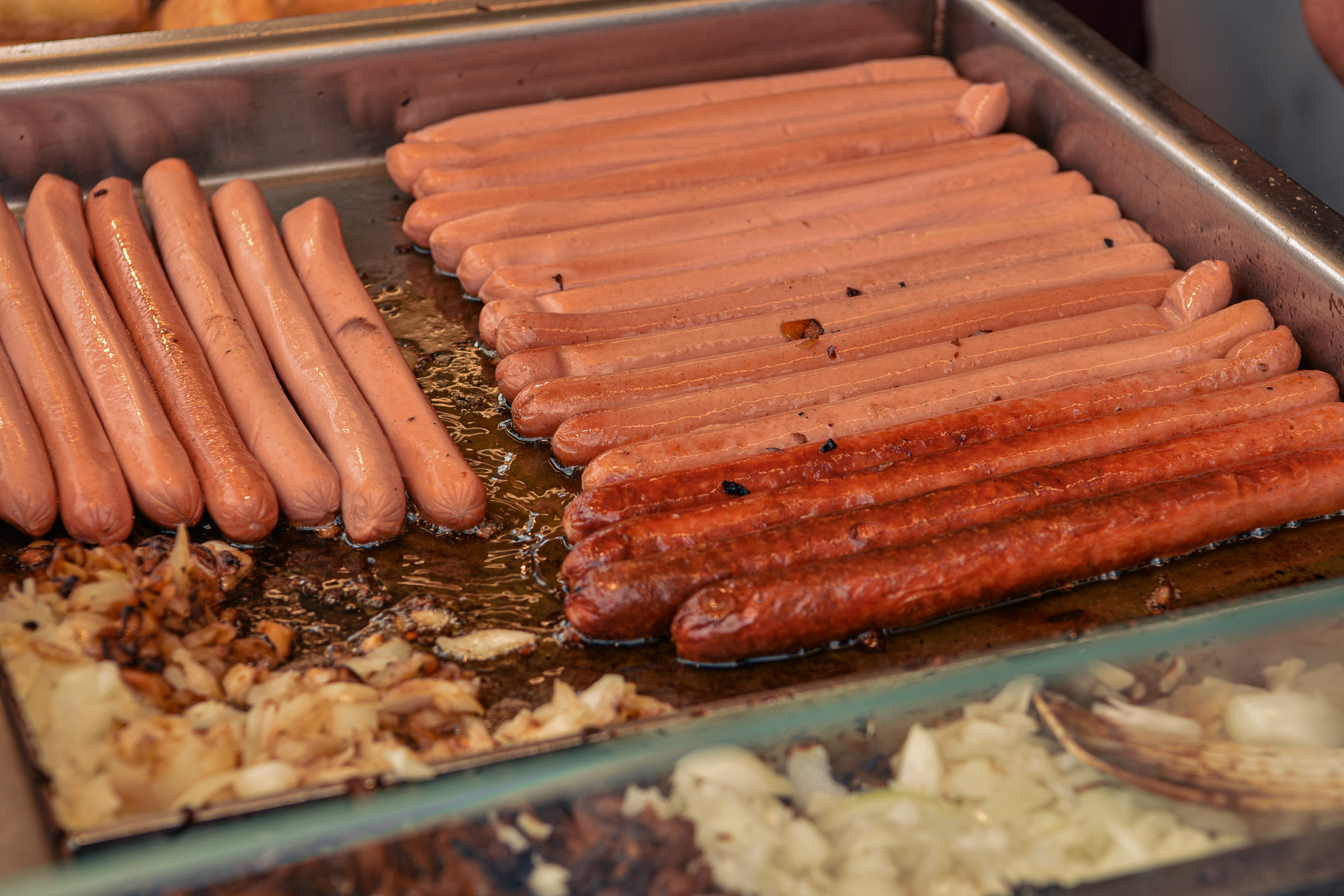 Freiburger Lange Rote Wurst auf dem Grill.