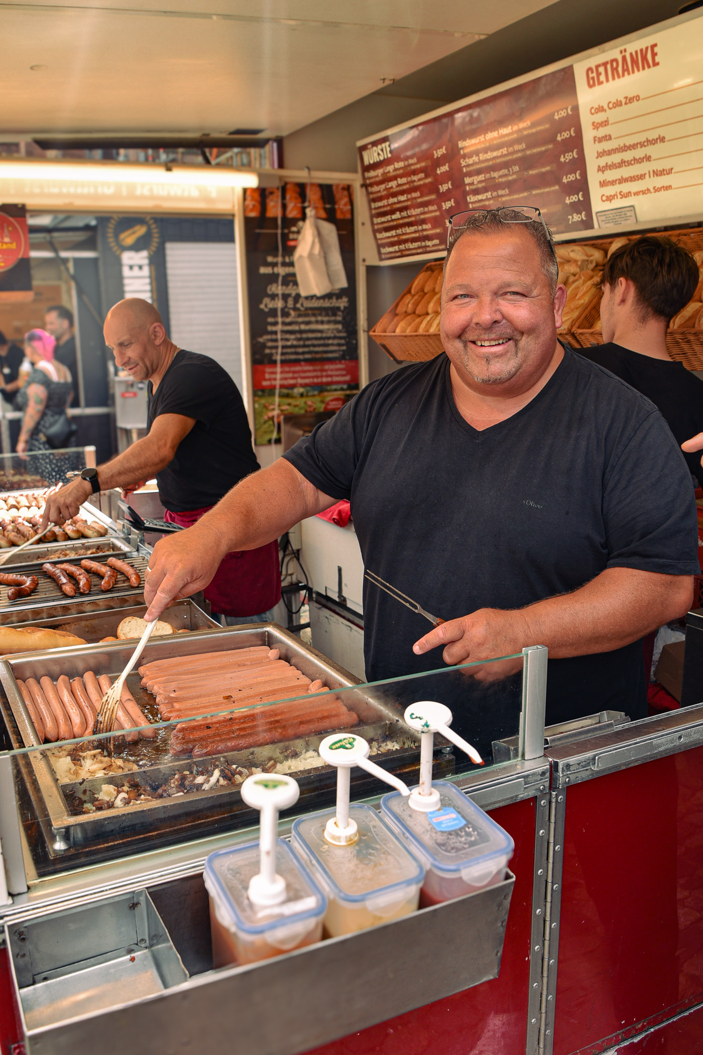 Dirk Licht am Wurststand