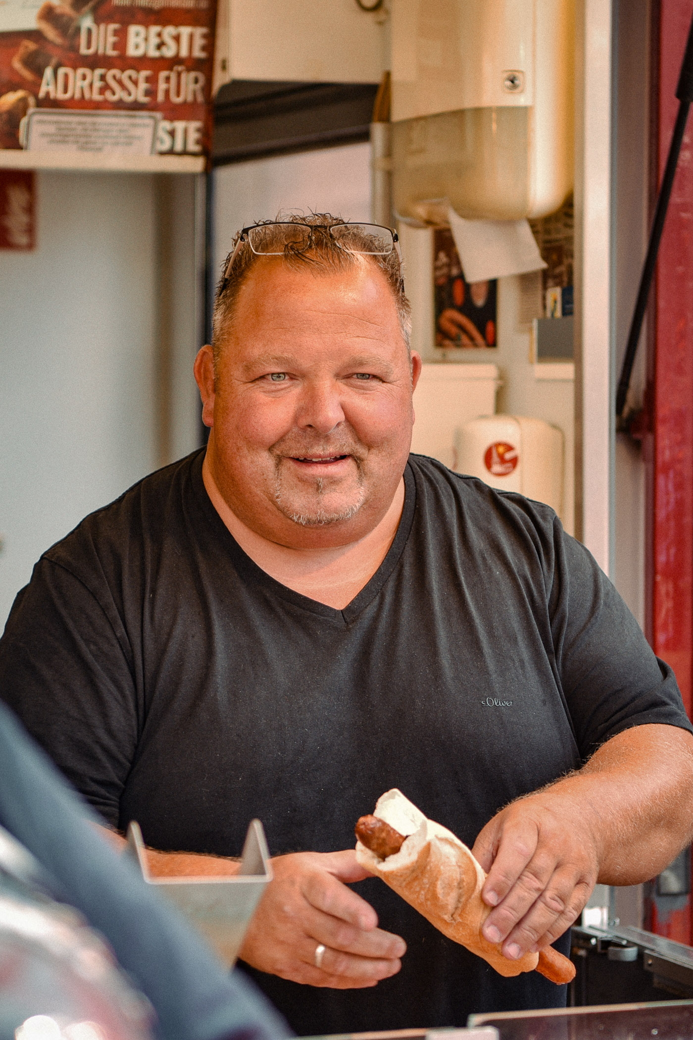 Dirk Licht am Wurststand