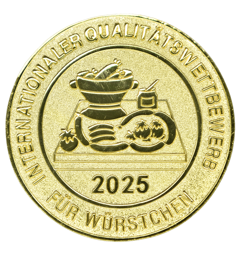 Goldmedaille Internationaler Qualitätswettbewerb für Würstchen 2025